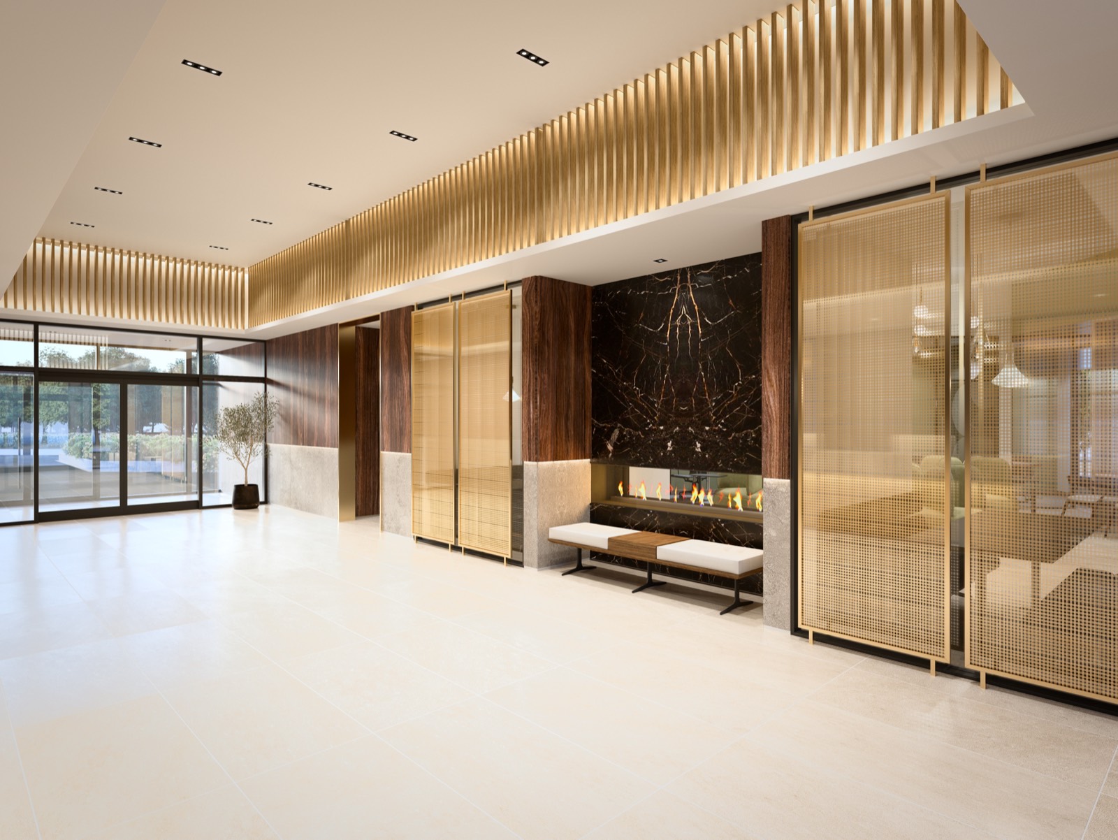 The Saw Whet residents lobby