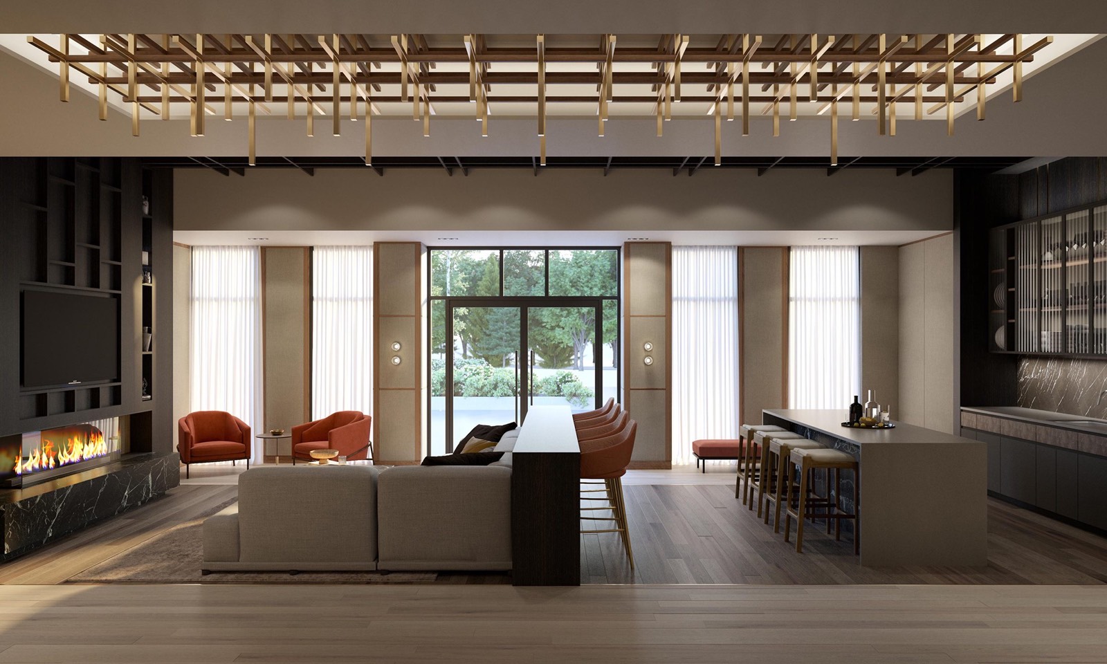 Resident lounge and party room