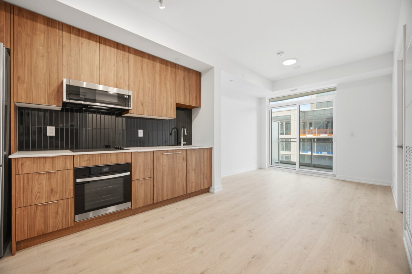Model 1A kitchen and living area